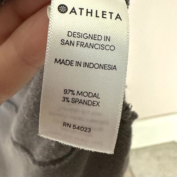 Athleta Pranayama Cardigan XS Grey Long Sleeve Open Front Thumbholes - Picture 7 of 8